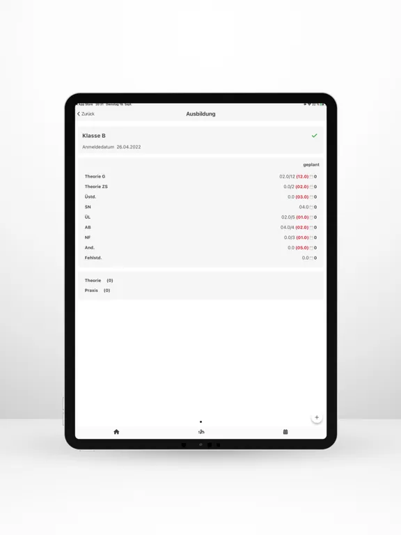 Fahrschulcockpit ARTEMIS iPad  Screenshots