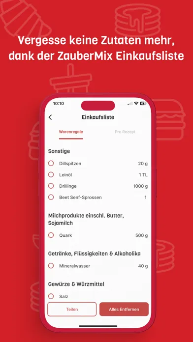 Captures d'écran de ZauberMix für Monsieur Cuisine