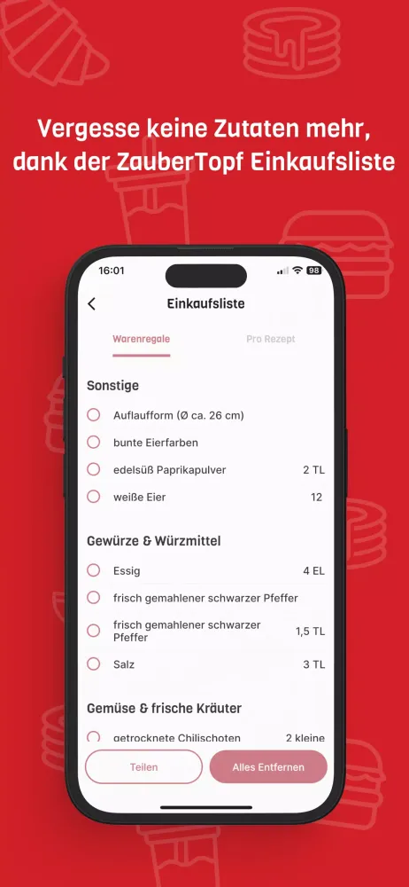 Capturas de pantalla de ZauberTopf Rezepte