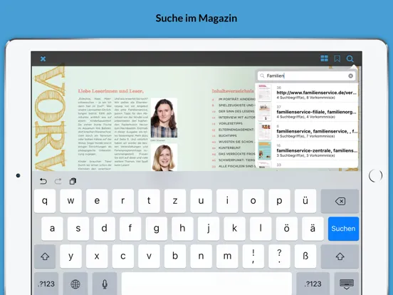 Capturas de tela do pme Familienservice App iPad 
