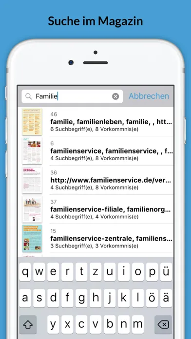 Capturas de tela do pme Familienservice App