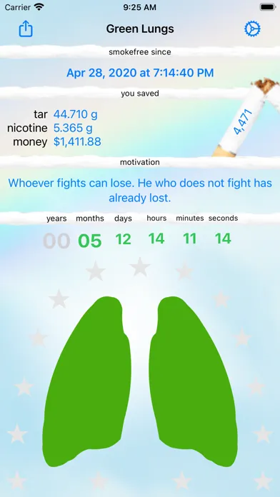Green Lungs - quit smoking سکرین شاٹس