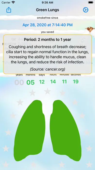 Green Lungs - quit smoking سکرین شاٹس
