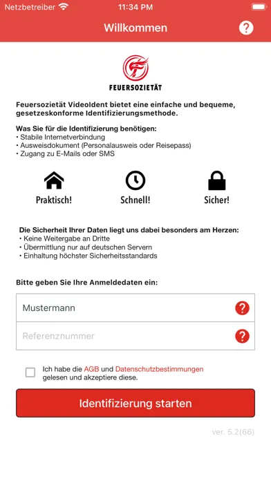 VideoIdent Feuersozietät应用截图