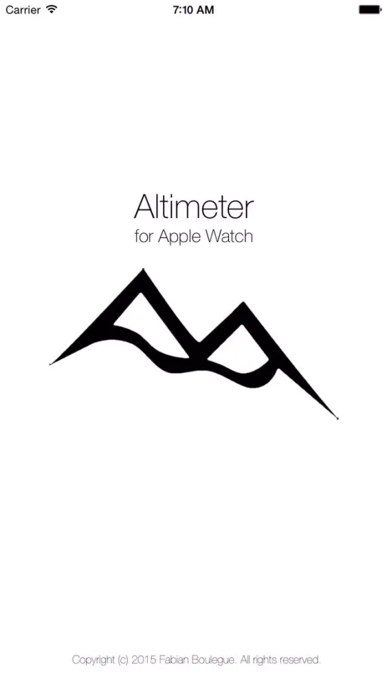 Tangkapan skrin Altimeter for Apple Watch