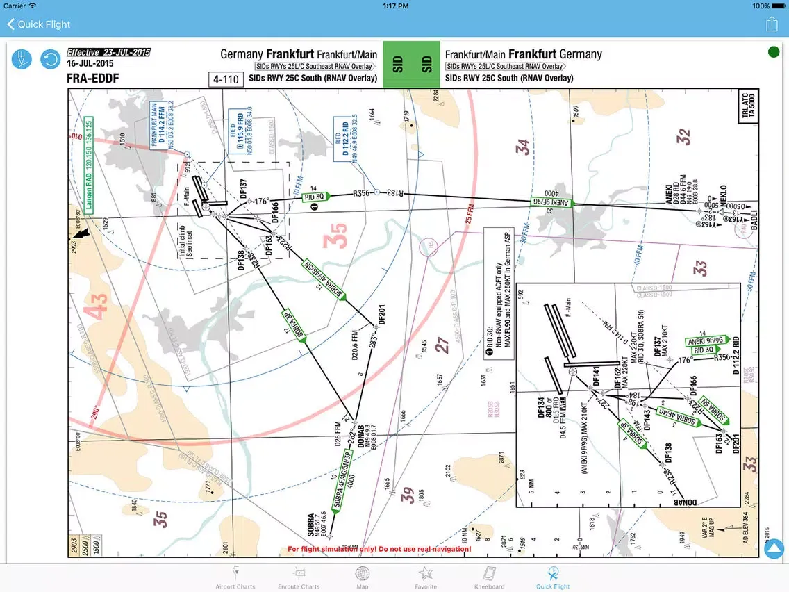 Aerosoft NavdataPro Charts iPad 應用截圖
