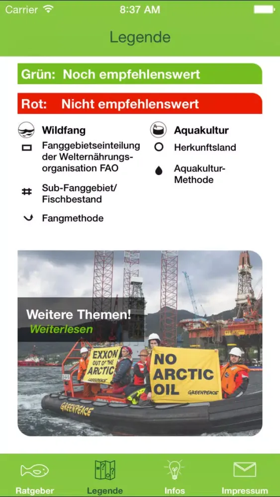 Einkaufsratgeber Fisch Screenshots