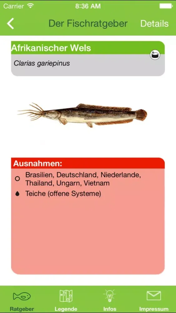 Einkaufsratgeber Fisch Screenshots