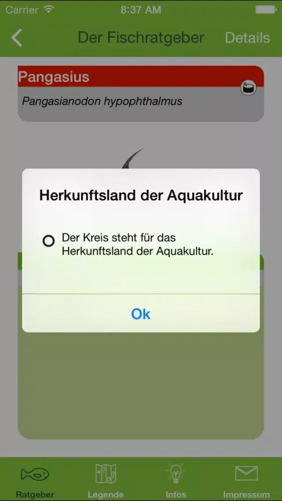 Einkaufsratgeber Fisch Screenshots