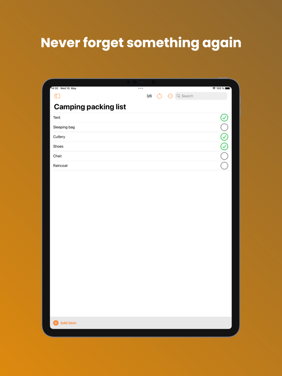 Ảnh chụp màn hình của Checklists: Repeating To-Dos iPad 