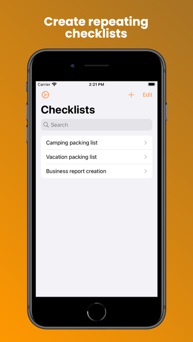 Ảnh chụp màn hình của Checklists: Repeating To-Dos