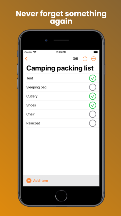 Ảnh chụp màn hình của Checklists: Repeating To-Dos