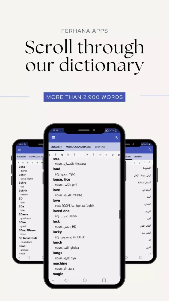 Captures d'écran de Moroccan Darija Dict (Demo)