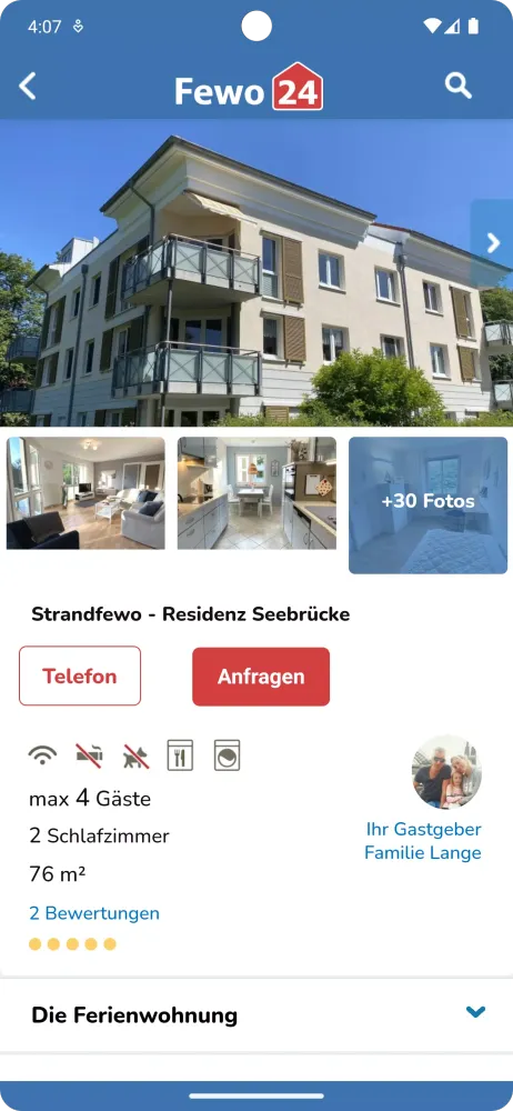 Скриншоты Fewo24 — Ferienwohnungen