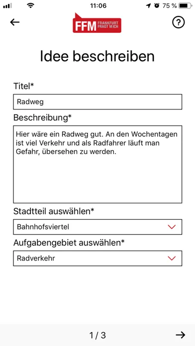 Скриншоты FFM.de App