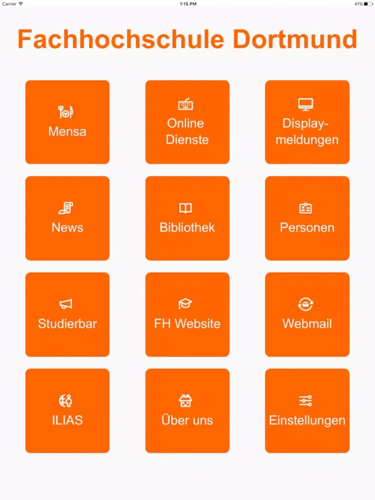 FH Dortmund iPad 应用截图
