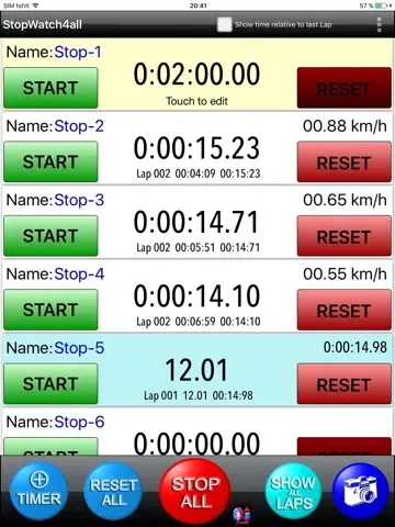 Скриншоты StopWatch4all-Pro iPad 