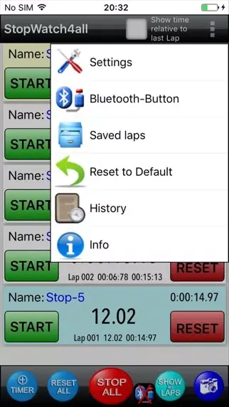 Скриншоты StopWatch4all-Pro