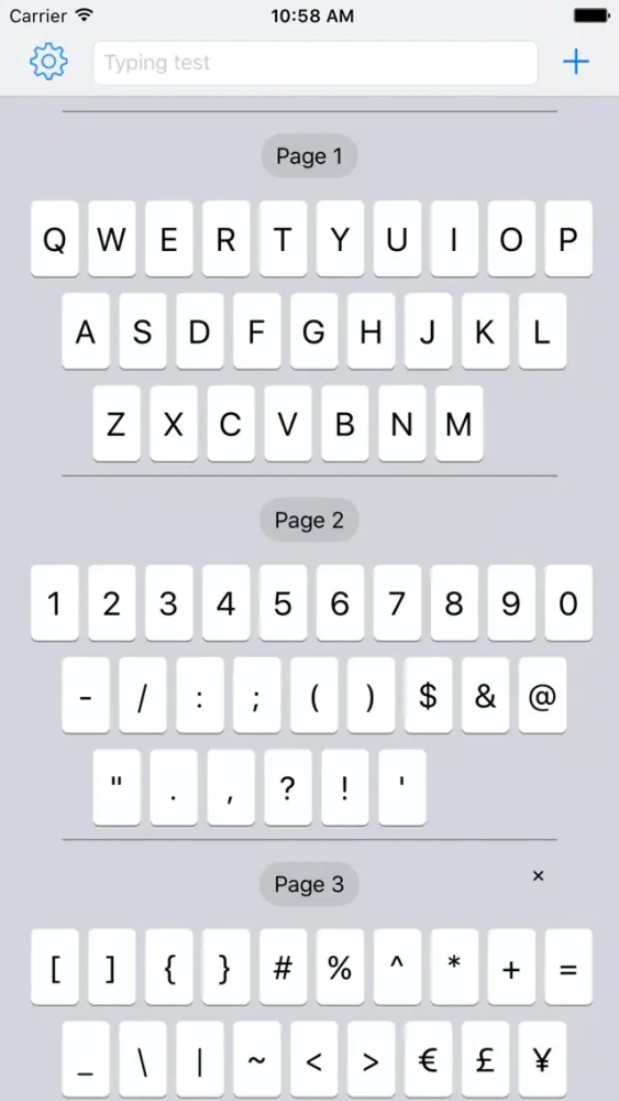 Zrzuty ekranu Customizable Keys Keyboard