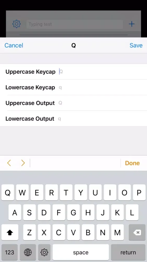 Zrzuty ekranu Customizable Keys Keyboard