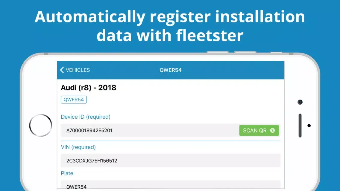 Tangkapan skrin fleetster installer