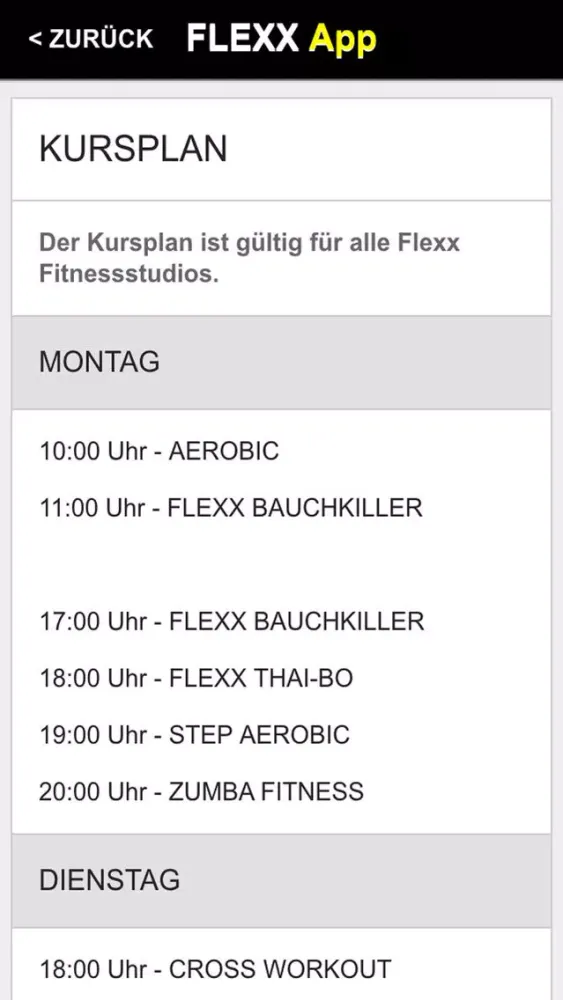 Flexx Fitness應用截圖