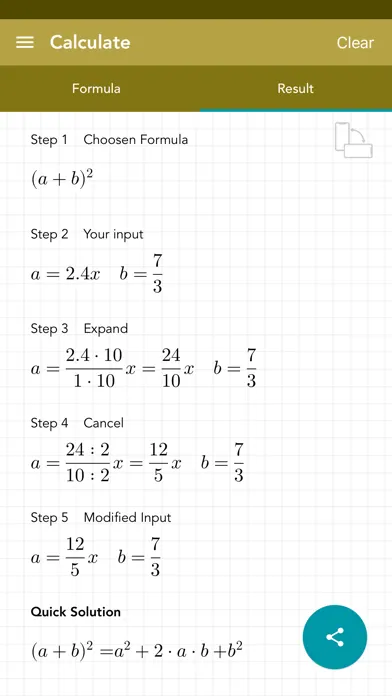 Square of a Binomial Screenshots