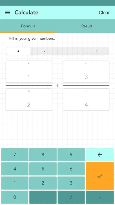 Simple Fraction Calculator Screenshots