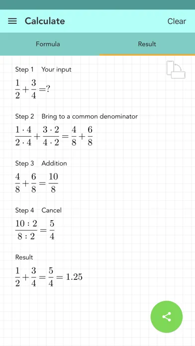 Simple Fraction Calculator Screenshots