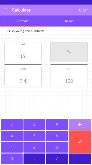 Ảnh chụp màn hình của Calculate Percentage PRO