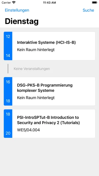 Скриншоты Stundenplan Uni Bamberg