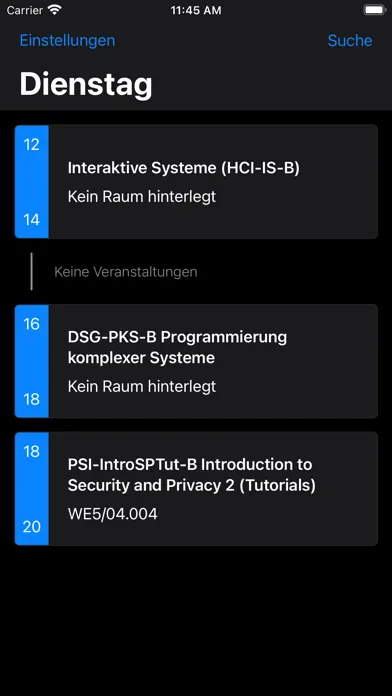 Скриншоты Stundenplan Uni Bamberg