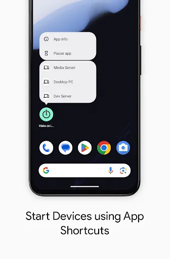 Screenshot di Wake on Lan