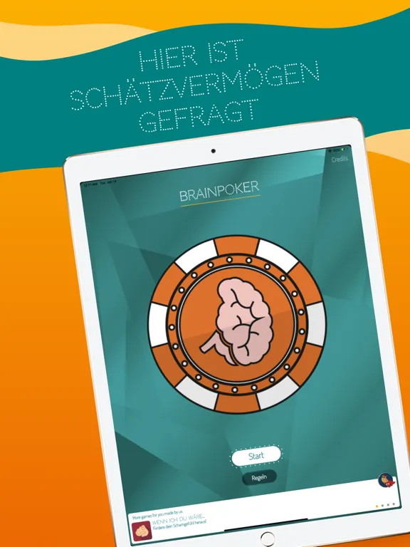 Ảnh chụp màn hình của Brainpoker - Das Schätzspiel iPad 