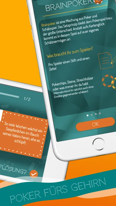 Ảnh chụp màn hình của Brainpoker - Das Schätzspiel
