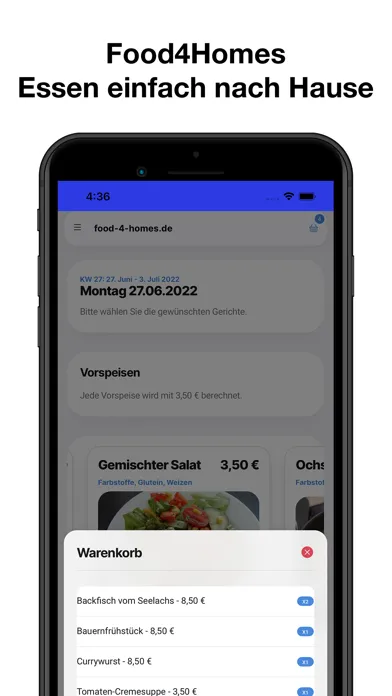 Food4Homes Ekran Görüntüleri