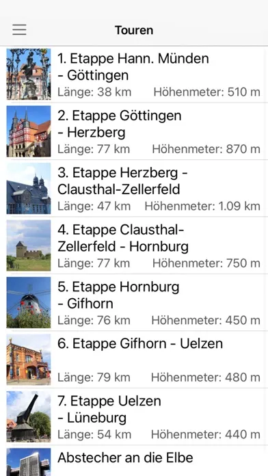 Weser-Harz-Heide Radfernweg سکرین شاٹس