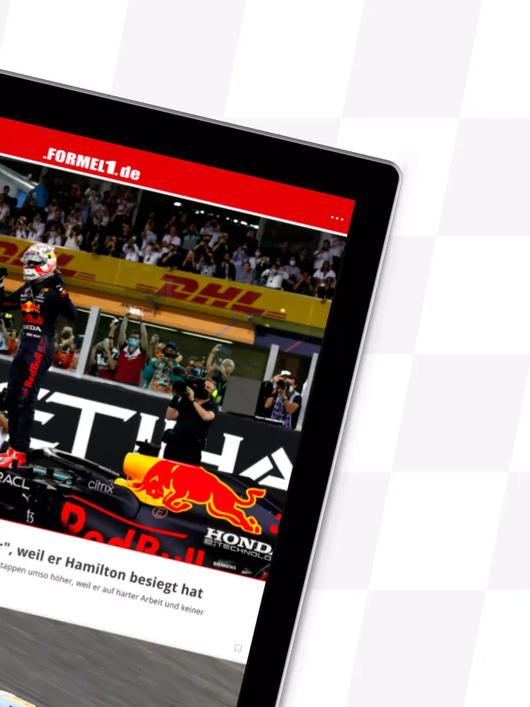 Capturas de tela do Formel1.de