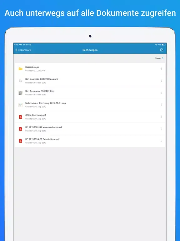 d.velop documents light iPad  Screenshots