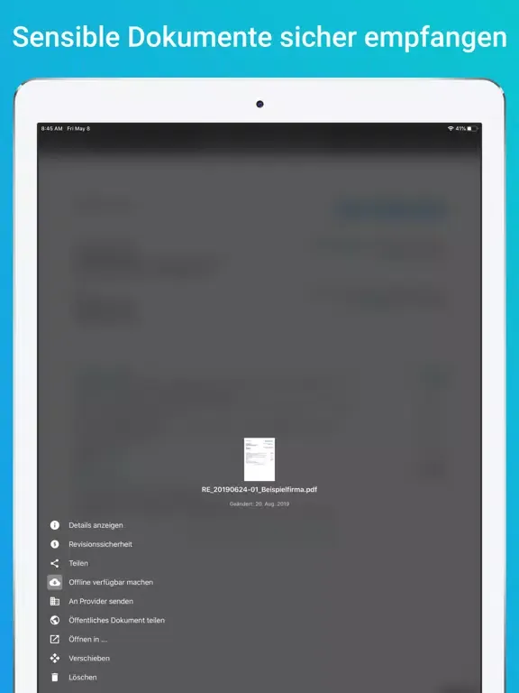 d.velop documents light iPad  Screenshots