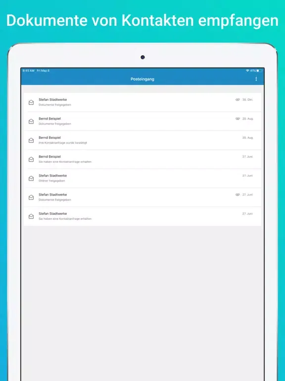 d.velop documents light iPad  Screenshots