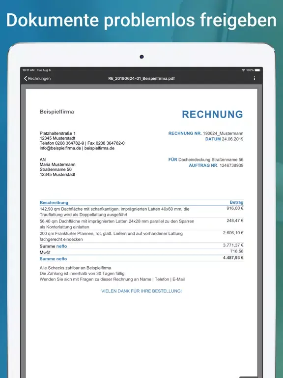 Cloudia - Ihr Dokumanager iPad  স্ক্রিনশট
