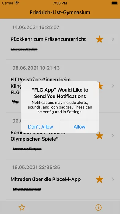 FLG App Screenshots