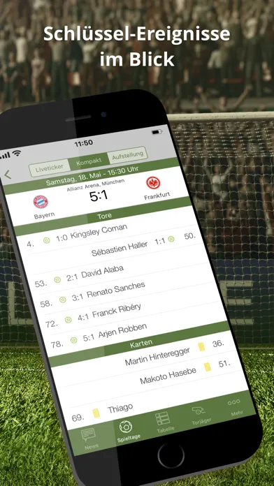Pocket Liga - Fussball Live应用截图