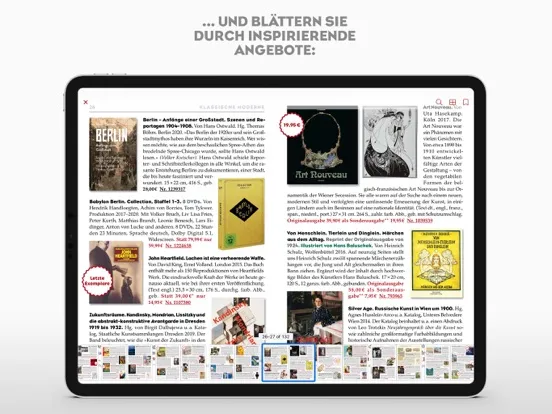 Zrzuty ekranu Frölich & Kaufmann-Kataloge iPad 