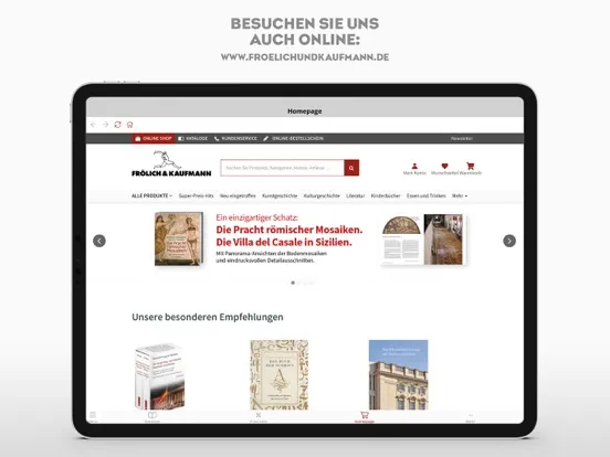 Zrzuty ekranu Frölich & Kaufmann-Kataloge iPad 