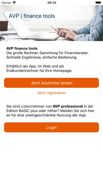 Zrzuty ekranu AVP finance tools