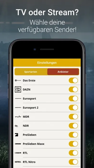 WerStreamt.es? Sport Screenshots