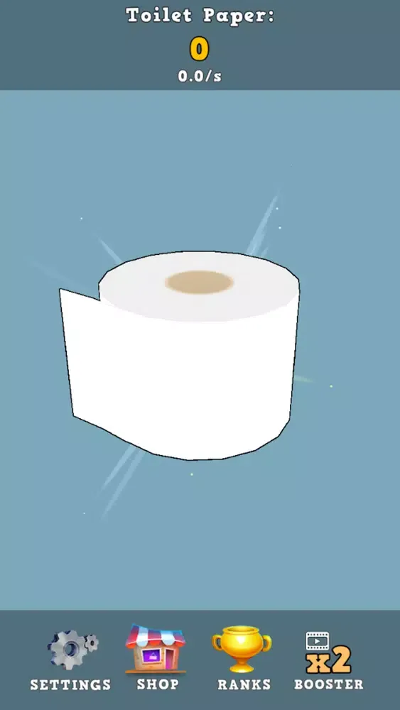 Capturas de tela do Toilet Paper Clicker