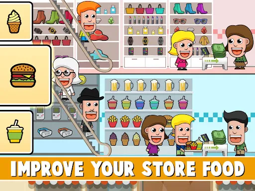 Capturas de tela do Idle Shop